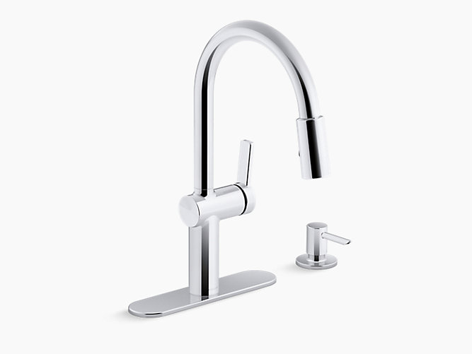 K R22940 Sd Koi Pull Down Kitchen Faucet Kohler - How To Tighten A Kohler Bathroom Faucet Base
